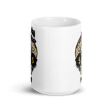 Calabera 2 White glossy mug