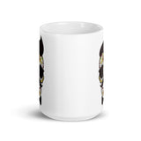 Calabera 3 White glossy mug