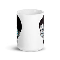 Calabera 4 White glossy mug