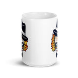 Calabera 5 White glossy mug