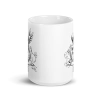 Dead Angel White glossy mug