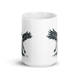 Fallen Angel White glossy mug