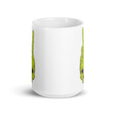 Peace Skull White glossy mug