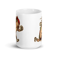 Hot Dog Hero White glossy mug