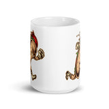 Hot Dog Hero White glossy mug