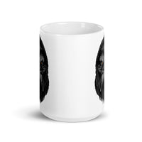 Gorilla Head White glossy mug