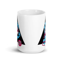 Satan Rulz White glossy mug