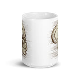 Skull White glossy mug