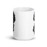 Skull Hands White glossy mug