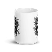 Skull Snake White glossy mug