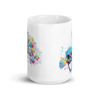 Skull Shot White glossy mug