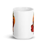 Super Carrot White glossy mug