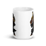 Vampire Hunter White glossy mug