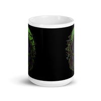 Wolf Night White glossy mug