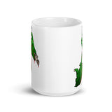 Zombie Hands White glossy mug