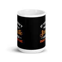 Sarcastic Answer White glossy mug