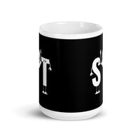 S Hi T White glossy mug