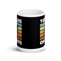 You Are On Mute White glossy mug