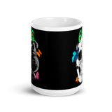 666 Skull White glossy mug