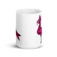 Monster Bird White glossy mug