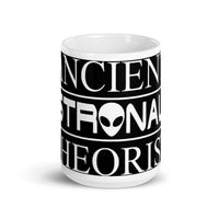 Ancient Astronaut Theorist 1 White glossy mug