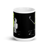 Alien Selfie White glossy mug