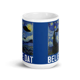 Believe Dat (Painting) White glossy mug