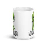 Believe This Alien White glossy mug