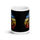 Cryptid Sun White glossy mug