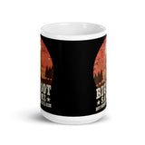 Bigfoot Saw Me White glossy mug