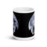 Alien Moon White glossy mug