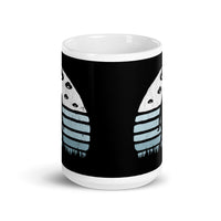 Bigfoot UFO White glossy mug