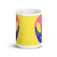 Happy Alien White glossy mug