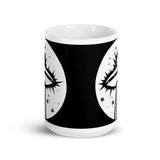 Alien UFO White glossy mug