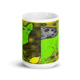 Alien Cat White glossy mug