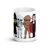 Creep Friends White glossy mug