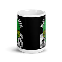 Clap Dem Alien Cheeks White glossy mug