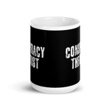 Conspiracy Theorist 2 White glossy mug