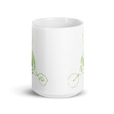 Alien Crop Circles 1 White glossy mug