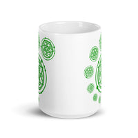 Alien Crop Circles 2 White glossy mug