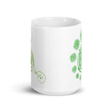 Alien Crop Circles 3 White glossy mug