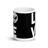 Alien Love White glossy mug