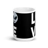 Alien Love White glossy mug