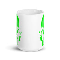 I Come in Peace 1 White glossy mug