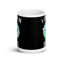 I Come in Peace 4 White glossy mug