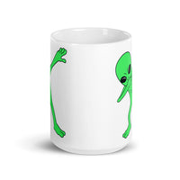 Alien Dab 3 White glossy mug