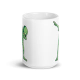 Alien Dab 6 White glossy mug