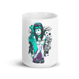 Day of the Dead Girl White glossy mug