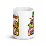 Don't Talk to Strangers 1 White glossy mug