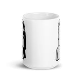 Easter Island Moai White glossy mug